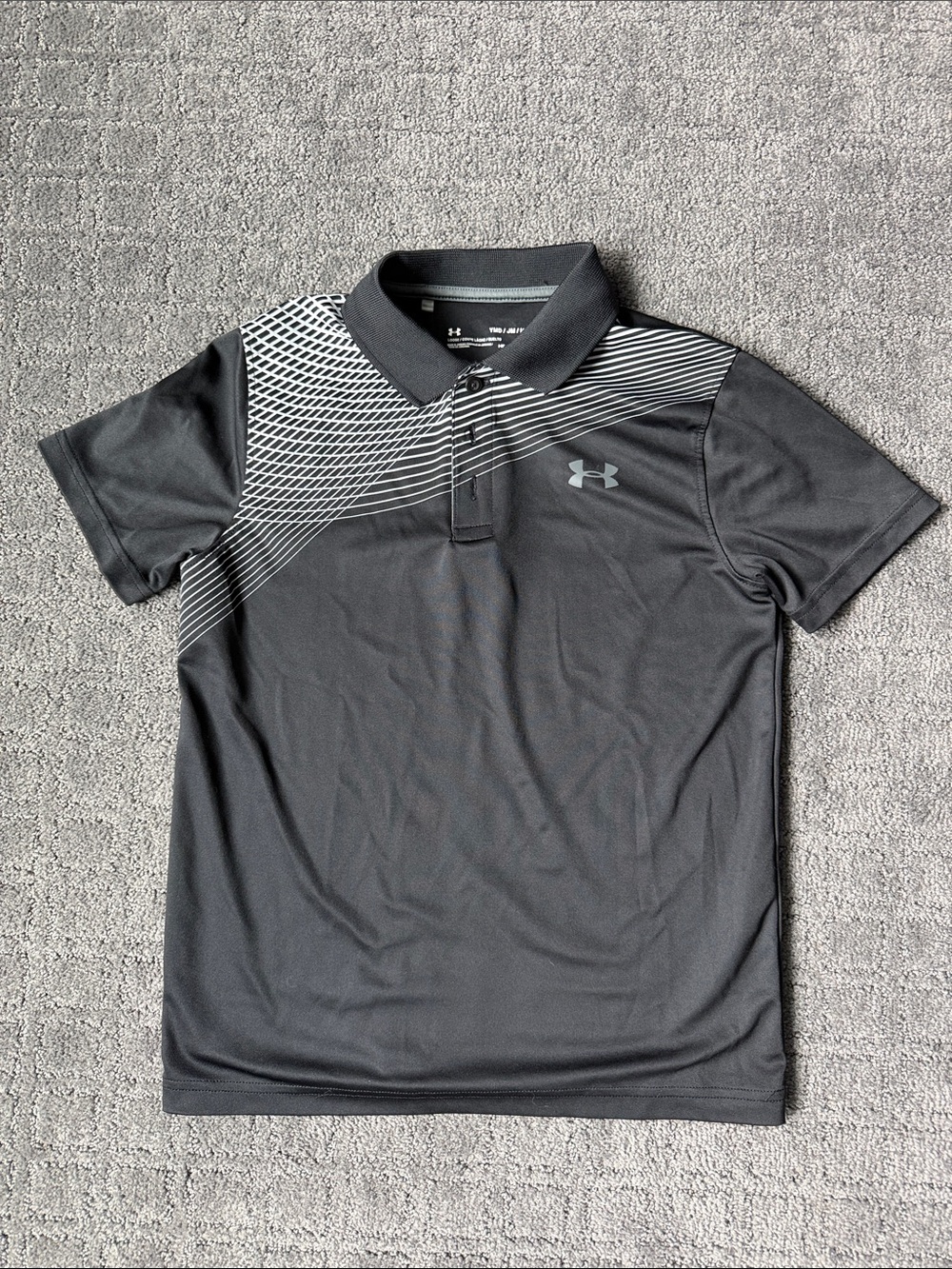 Under Armour Boy’s Black Performance Polo Shirt